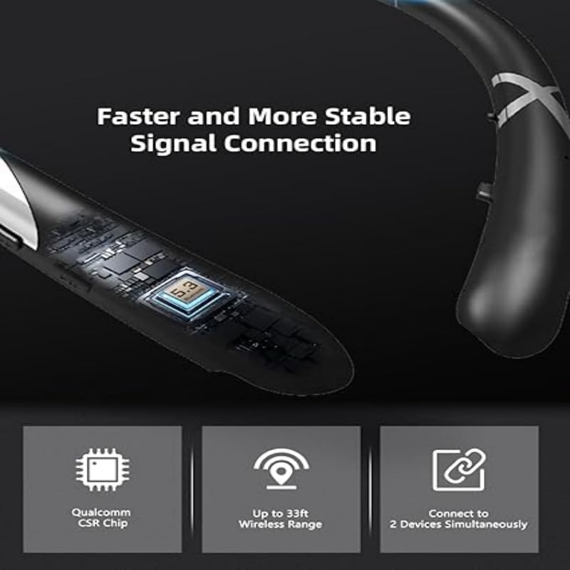 Retractable Wireless Earbuds Neckband, Bluetooth 6.0 Headphones with 24H Playtime, IPX5 Sweatproof, CVC 8.0 Noise Cancellation, Stereo Bass Sport Earphones for Gym/Running/Travel - color: Black