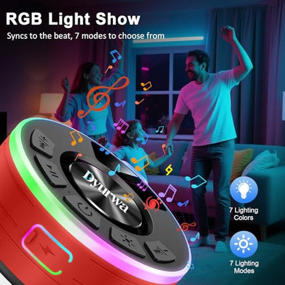 Shower Bluetooth Speaker, Portable Shower Speaker - color: B-Red