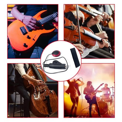 2Pcs Piezo Pickup Contact Microphone for Guitar Violin Banjo