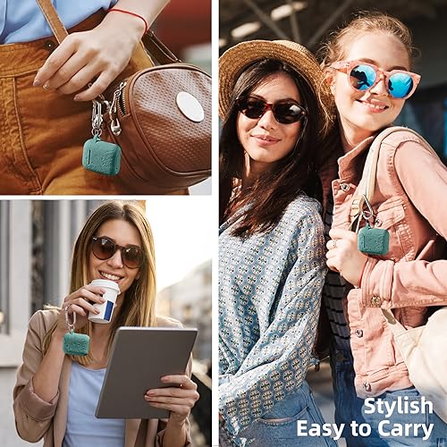 Lerobo for AirPod Case 2nd/1st Generation with Keychain for Women Girl | Flower Engraved Silicone Protective Cover for AirPods 2 Case, Wireless Charging, Shockproof, One-piece Design, Pine Green - color: Pine Green