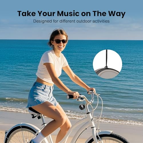 Mini Bluetooth Speaker, Portable Wireless Small Speaker with Rich Bass, Bluetooth 5.3, IP7 Waterproof, 8H Playtime, USB-C Fast Charging, Compact Pocket Speaker for Home, Outdoor, Shower, Travel