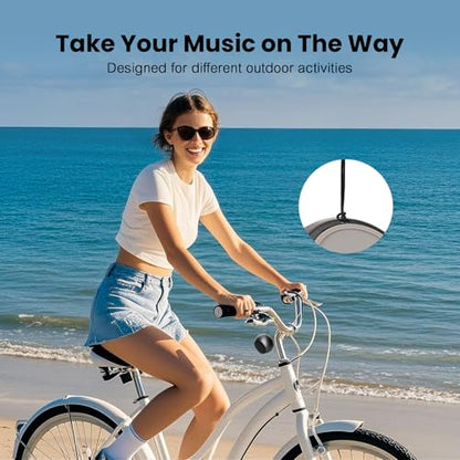 Mini Bluetooth Speaker, Portable Wireless Small Speaker with Rich Bass, Bluetooth 5.3, IP7 Waterproof, 8H Playtime, USB-C Fast Charging, Compact Pocket Speaker for Home, Outdoor, Shower, Travel