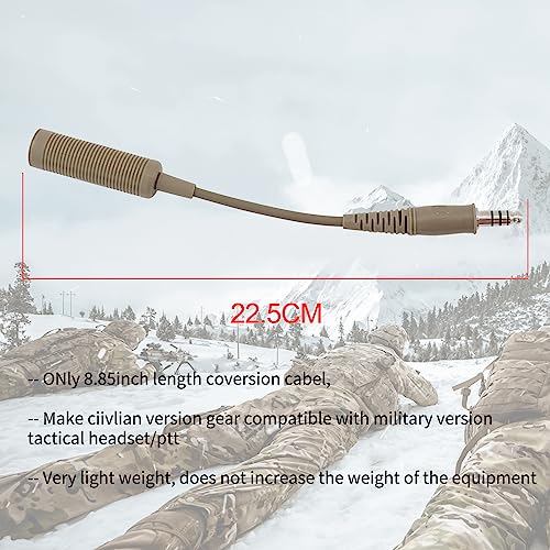 U94 PTT 2 Pin K-Plug & U-174 Cable for Tactical Headset UV5R