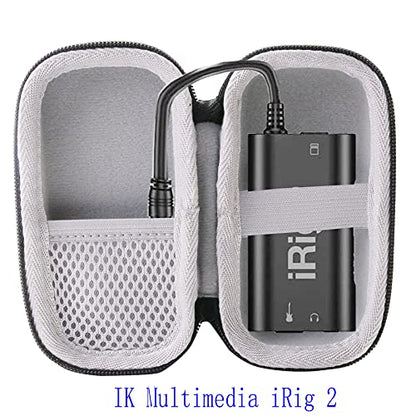 Hard Travel Case for IK Multimedia iRig 2/iRig HD 2 Guitar Interface Adaptor