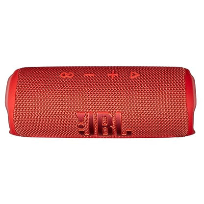 JBL Flip 6 Portable Wireless Speaker | Deep Bass Sound, IP67 Waterproof Rating | Bluetooth Audio for Outdoor, Travel, Beach, Hiking, and Home Use (Red) with Travel Case + Microfiber Cloth - color: Red