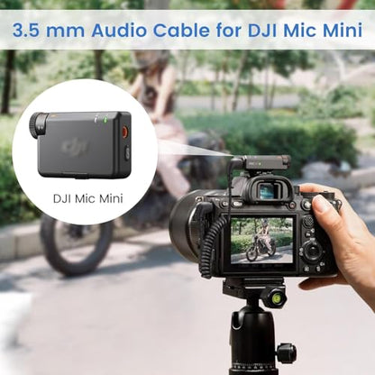 2-Pack 3.5mm Microphone Cable for DJI Mic Mini & Hollyland Lark Receivers