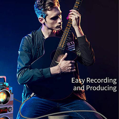 6.35mm to 3.5mm AUX Cord 6ft, 3.5mmTRS 1/8" Male to 6.35mm 1/4" Male Stereo Audio Cable Nylon Braid Aux Cord Cable Compatible Headphones,Laptop,Home Theater Devices,and Amplifiers & More - size: 6 feet
