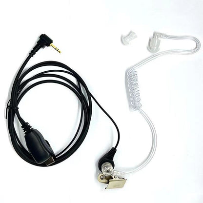 Walkie Talkies Earpieces with Mic 1 Pin Covert Air Acoustic Tube Headset for Motorola Talkabout MH230R MR350R T200 T200TP T260 T260TP T600 MT350R Two Way Radio (2 Pack) - style: Motorola-1 Pin - 2Packs(White)