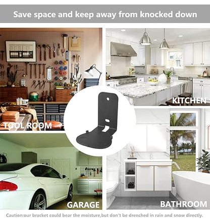 Wall Mount Bracket for Sonos Roam 2/Sonos Roam/Sonos Roam SL(Drill Free,Sturdy Metal,Enduring Paint Finish,Easy Install on the Wall,Single pc,Black) - color: Black, size: Wall mount-Single pc