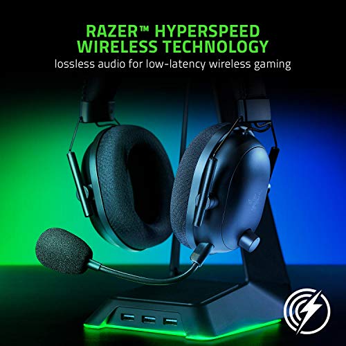 Razer BlackShark V2 Pro Wireless Gaming Headset: THX 7.1 Spatial Surround Sound - 50mm Drivers - Detachable Mic - for PC, PS5, PS4, Switch, Black - color: Black, style: Gen 1