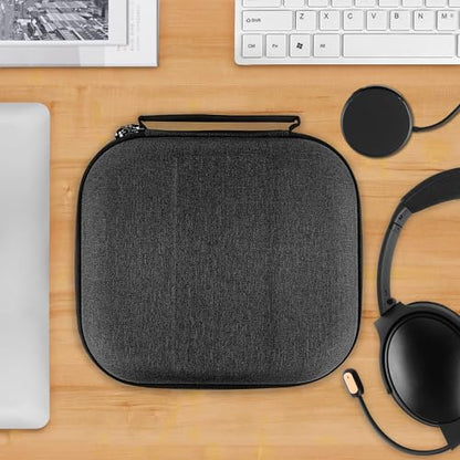 Geekria Shield Headphones Case Compatible with Bose QC Ultra II, QuietComfort 35 II Gaming Headset, QC35, Replacement Hard Shell Travel Carrying Bag with Cable Storage (Dark Grey)