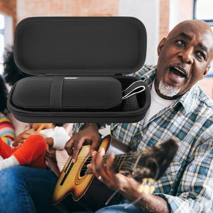 Aenllosi Hard Case for Bose SoundLink Flex 2nd Gen/Bose Speaker, Black | EVA Hard Shell, Drop Resistant Protection, Water Resistant Protection, Dust Proof Protection, Protective Case Only - color: Black, style: Hard Case for Bose SoundLink Flex 2nd Gen/Fl