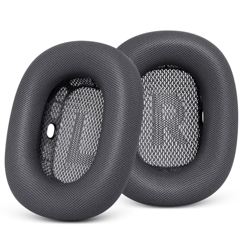 GEVO Upgraded Ear Cushions Replacement Earpads for AirPods Max 1 & 2 Headphones, Protein Leather Ear Pads Ear Covers Cups with Memory Foam and Magnet for AirPods Max 1 & 2 (Space Gray) - color: Space Gray