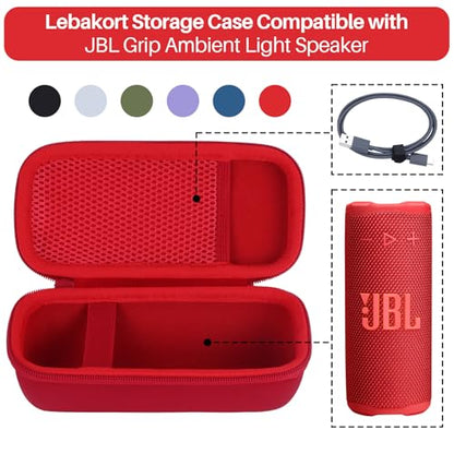 Lebakort Storage Case Compatible with JBL Grip Ambient Light Portable Speaker (Gray Case) - color: Gray Case