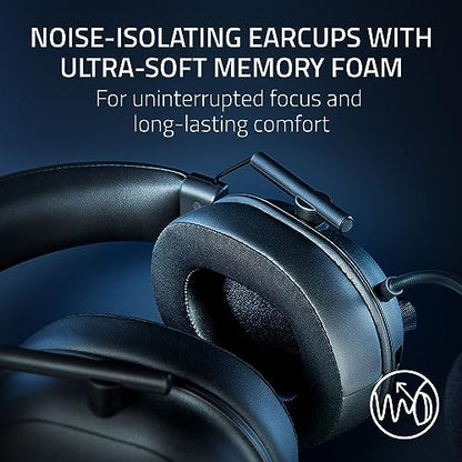 Razer BlackShark V2 HyperSpeed Wireless PC Gaming Headset, 2.4GHz, Black | 280g Lightweight, Wideband Mic, 50mm Drivers, Bluetooth or USB, 70 Hr Battery, for Mac, PlayStation, Switch & Mobile - size: Standard