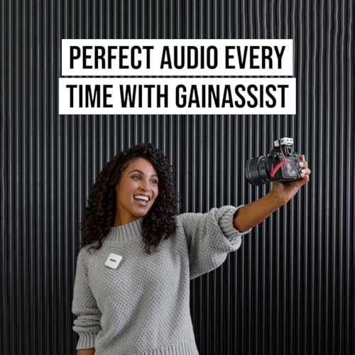 RØDE Wireless GO (Gen 3) – Compact Wireless Mic – Pristine Audio, 32-bit Float Recording, Automatic Level Control, for Phones, Cameras and Computers (White) | 32-bit Float Recording, Automatic Level Control, for Phones, Cameras and Computers (White) - col