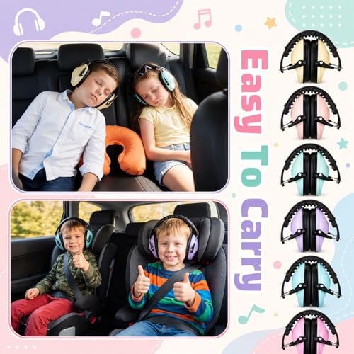 12 Pcs Kids Ear Protection Noise Cancelling Headphones Ear Muffs Bulk 27db Adult Noise Reduction Hearing Earmuff (Universal Fit (kids & Adults),Sweet Style) - size: Universal Fit (kids & Adults), style: Sweet Style