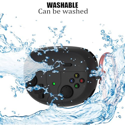 Silicone Case Compatible with Bose Ultra Open Earbuds with Cleaning Kit, Cute Game Design Soft Protective Cover Compatible with Bose Open Ear Cover - color: Black