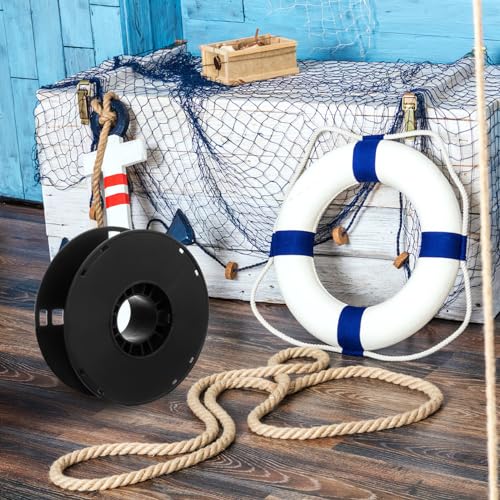 Cord Reel, Black Cord Storage Reel, Cable Storage Wheel (Pack of 2) - size: 20.00X20.00X6.50CM (Pack of 2)
