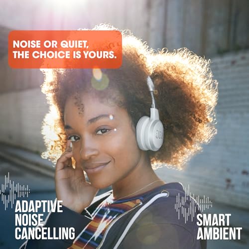 JBL Live 460NC - On-Ear Nc Headphones - Black | JBL Signature Sound, Keep the noise out, or in You choose, Get help just by using your voice - color: Black