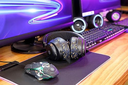 WC Freeze Arctis Nova - Cooling Gel Earpads for Arctis Nova Pro Wired, 7, 5 | Made by Wicked Cushions | Also fits Nova 4, 3, 1 (Does Not Fit Nova Pro Wireless). Fabric, Cooling Gel | Navy Tiger - color: Navy Tiger