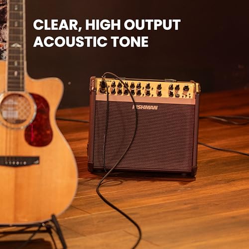 Fishman Loudbox Artist 120-Watt Acoustic Guitar Combo Amplifier Bundle with Gearlux XLR Cable, Instrument Cable, and Austin Bazaar Polishing Cloth - size: Artist 120W