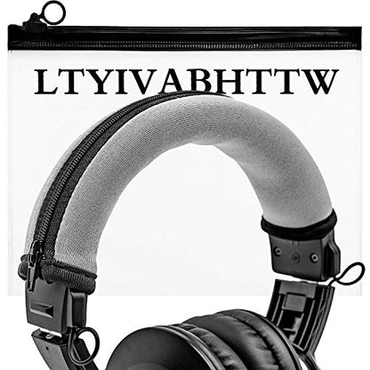 Replacement Headband Cover Compatible ATH M50X M50 M40X M40 M30X M20X Headphones (Silver) - color: Silver