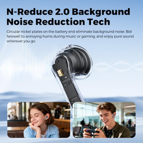 SoundPEATS Air6 HS LDAC Hi-Res Wireless Earbuds, Bluetooth 6.0, 13mm Driver | LDAC Hi-Res Audio Certified, 13mm Triple-Magnet Driver, 2MIC ENC, IPX5 Waterproof, Dynamic EQ, 45H, Bio-Composite Diaphragm - color: Blue