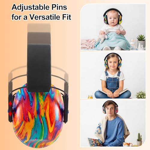 12 Pcs Kids Ear Protection Noise Cancelling Headphones Ear Muffs Bulk 27db Adult Noise Reduction Hearing Earmuff(Universal Fit (kids & Adults),Colorful Style) - size: Universal Fit (kids & Adults), style: Colorful Style