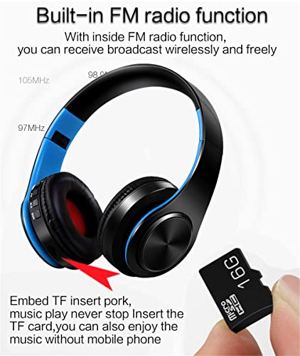 Wireless On-Ear Bluetooth 5.0 Headphones, Foldable Sport HiFi Stereo Sound Headset with Microphone Noise Canceling, Hi-Res Audio, 10 Hours Playtime,Green - color: Green
