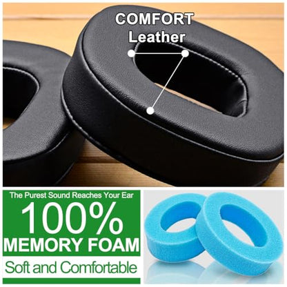 Replacement Ear Pads Headband for Astro A40 and A50 GEN1 GEN2 Headset with Mic Foam by LTYIVABHTTW I Comfortable Leather (Not Compatible with A40TR, A50 GEN3, GEN4)