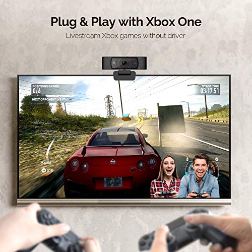 HD Webcam 1080P with Microphone & Cover Slide, 928A Pro USB Computer Web Camera Video Cam for Streaming Gaming Conferencing Mac Windows PC Laptop Desktop - style: modern
