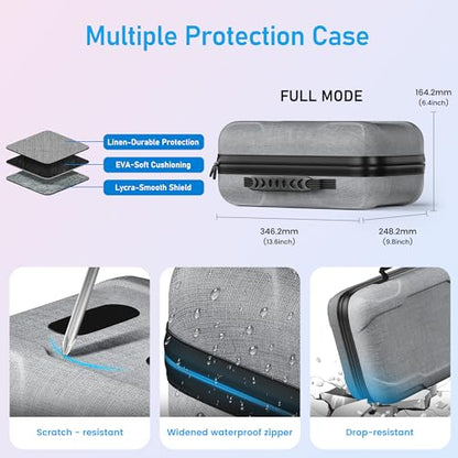 Kawaye Large Hard Carrying Case Compatible with Meta Qeust 3S/Quest3/Quest 2, All in One Portable Travel Case for VR HeadSet, Head Strap, Controller and Other VR Accessories