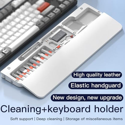 22 in 1 Electronics Cleaning Kit with Ergonomic Keyboard Wrist Rest Pad - color: White