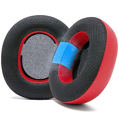 WC Freeze Nova Pro Wireless - Earpads for Arctis Nova Pro Wireless & More | Made by Wicked Cushions | Also fits SteelSeries Nova Elite & Nova Pro Omni(Doesn't Fit Other Models) | Red - color: Red