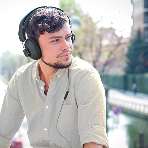 JLab Audio Bombora Over-Ear Headphones with Universal Mic, Matte Brown/Gold - color: Brown, style: Matte