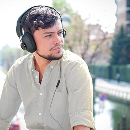 JLab Audio Bombora Over-Ear Headphones with Universal Mic, Matte Brown/Gold - color: Brown, style: Matte