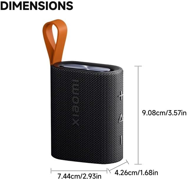 Xiaomi Sound Pocket Portable Bluetooth Speaker, BT 5.4, IP67, TWS | 10H Playback, Outdoor/Camping/Travel, Lanyard Hole, Compact, Black