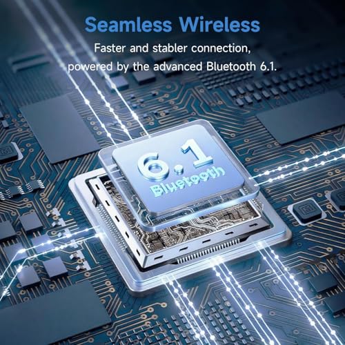 Boytond Bluetooth Earpiece V6.1,Single-Ear Wireless Headset with USB Dongle, 10H Talk Time and 4H Playtime via USB, Wireless Handsfree Headset with Mic for Android,iOS,Laptop,Office,Truck Driver