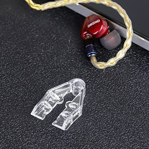 okcsc MMCX Cable Removal Tool IEM Earbuds Tool Help to Separate MMCX Connectors with Cable MMCX Assist Wire Pulling Tool Remover Earbuds Accessories Clamp A Pair of Transparent - color: White