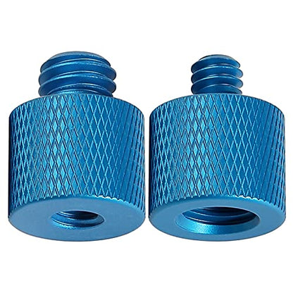 1/4 to 3/8 & 3/8 to 1/4 Camera Screw Tripod Adapter | Male to Female Screw for Camera, Mount, Monitor - color: Blue