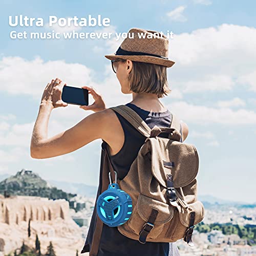EBODA Bluetooth Shower Speaker, IPX7 Waterproof Portable Wireless Small Speakers, Floating, 24H Playtime for Home, Beach, Pool, Kayak, Hiking, Boat Accessories, Gifts for Boys, Girls