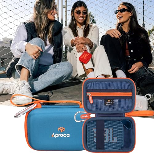 Case for JBL Go 4 / GO 5 / Go 3 Ultra Portable Speaker -Blue (Case Only) - color: Blue