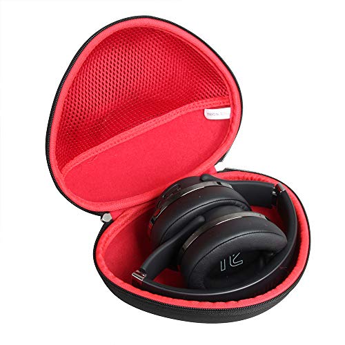 Hermitshell Hard Travel Case for OneOdio A70 / OneOdio Wired Over Ear Headphones Studio Monitor & Mixing DJ Stereo Headsets (Black+Red) - color: Black+Red