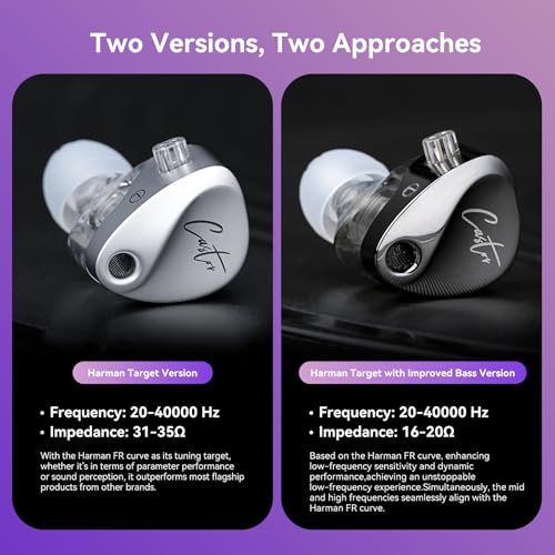 KZ Castor in Ear Monitor Headphones, Dual-Dynamic Driver Wired Gaming Earphones, HiFi IEM Wired Earbuds Noise Cancelling, 2Pin-C Detechable Cable Earbuds with Mic - color: Silver, style: with Mic