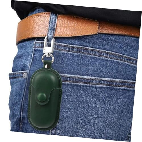 Generic Waterproof Earphone Holder Case for Earbuds 3i, Portable Headset Storage Bag with Scratch-Proof Cover, Anti-Lost Dustproof Protection for Travel and Camping, Dark Green