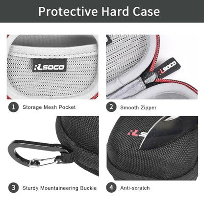 RLSOCO Case for RØDE Wireless Micro Compact Wireless Microphone Travel Protective Bag for Rode Micro Compact Microphone (Case Only)