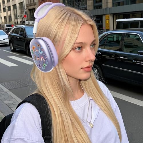 for AirPods Max Headphones Butterfly Ear Covers for AirPods Max 2 - color: Butterfly H/Purple