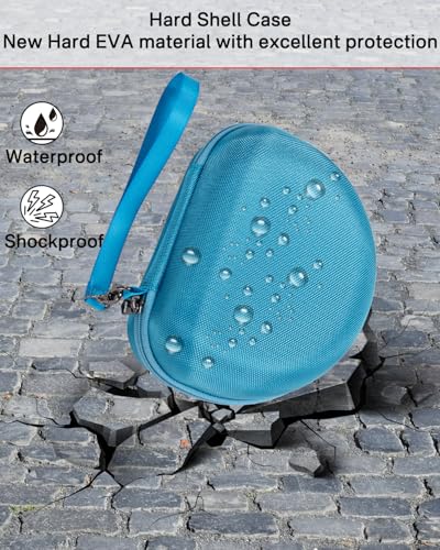 RAIACE Hard Storage Case Compatible with Skullcandy Crusher Over-Ear Headphones, for TOZO HT3 Headphones and More Foldable Headset, Travel Carrying Bag. (Case Only) (Blue) - color: Blue