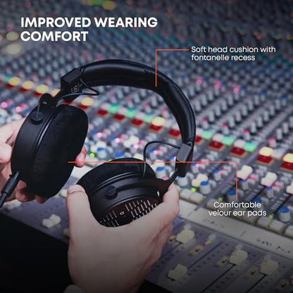 beyerdynamic DT 1990 PRO MKII Wired Over-Ear, 30 Ohm, Open Back, Professional Recording Studio Monitor Headphones for Mixing, Editing, Audiophile, DJ Stereo Headsets, Made in Germany, Black